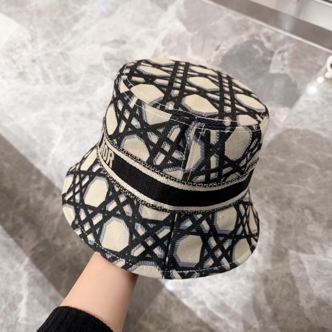 Dior D-Bobby Macrocannage Small Brim Bucket Hat - DopestKickz