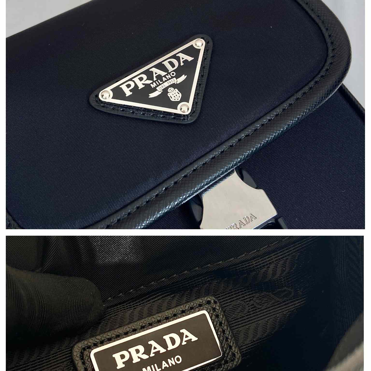 Prada Re-Nylon And Saffiano Leather Shoulder Bag - DopestKickz