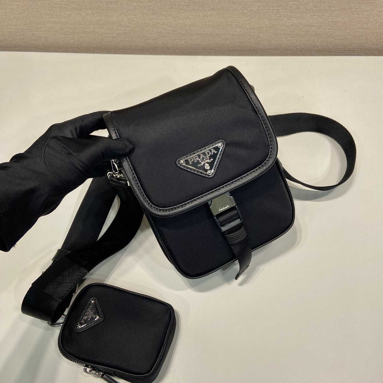 Prada Re-Nylon And Saffiano Leather Shoulder Bag - DopestKickz