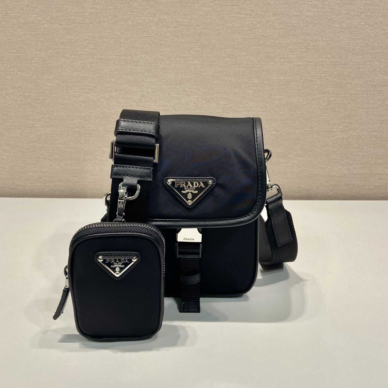 Prada Re-Nylon And Saffiano Leather Shoulder Bag - DopestKickz