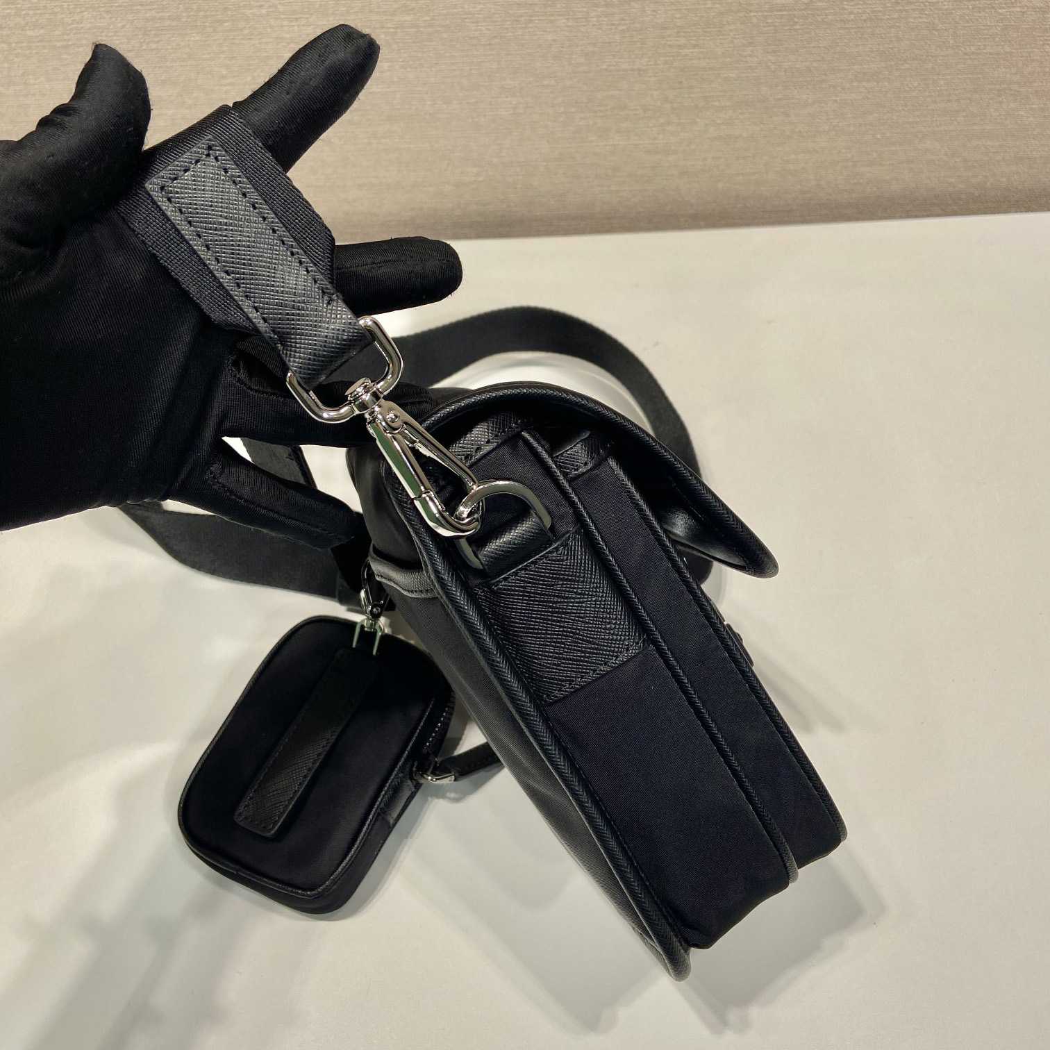 Prada Re-Nylon And Saffiano Leather Shoulder Bag - DopestKickz