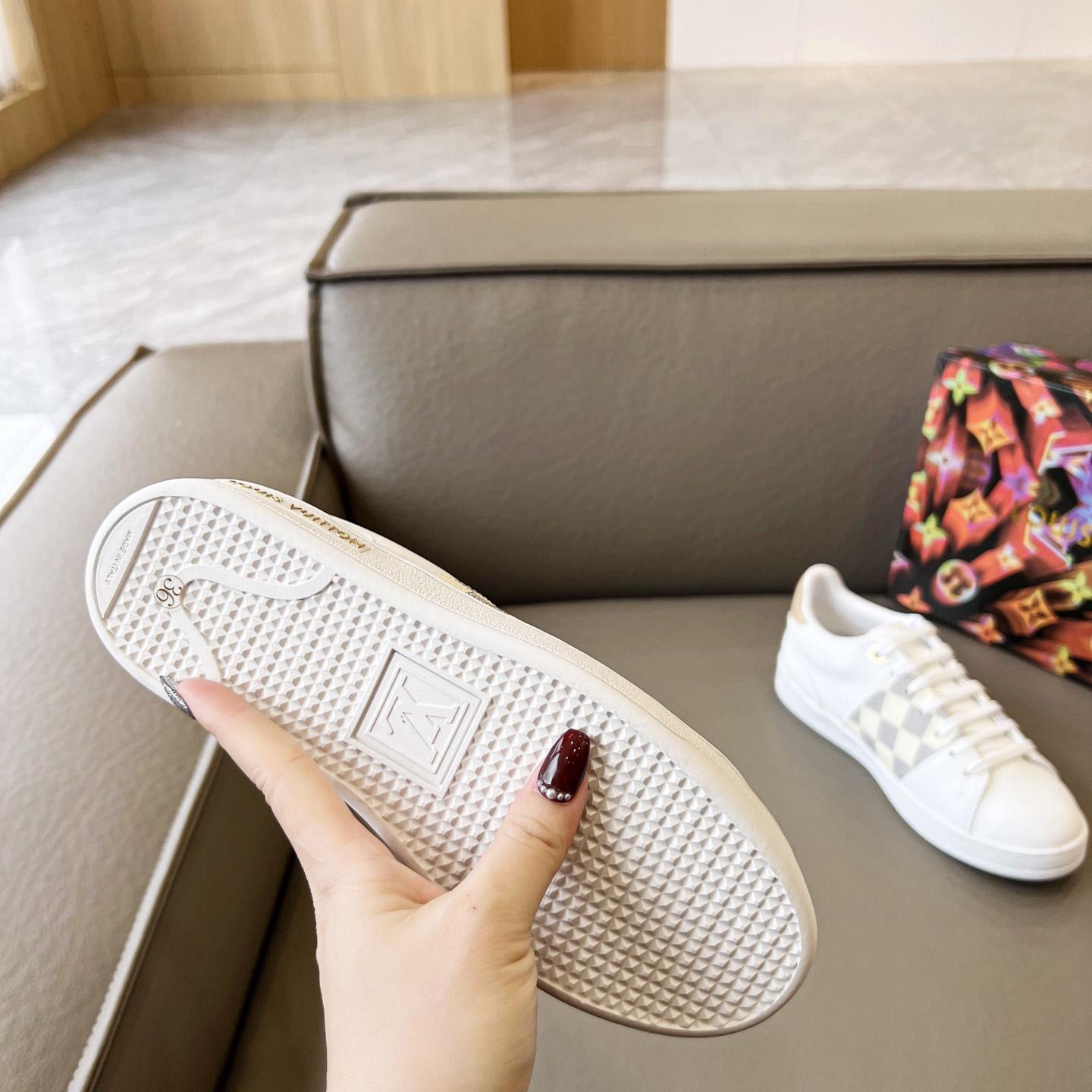 Louis Vuitton Damier Azur Front Row Sneaker - DopestKickz