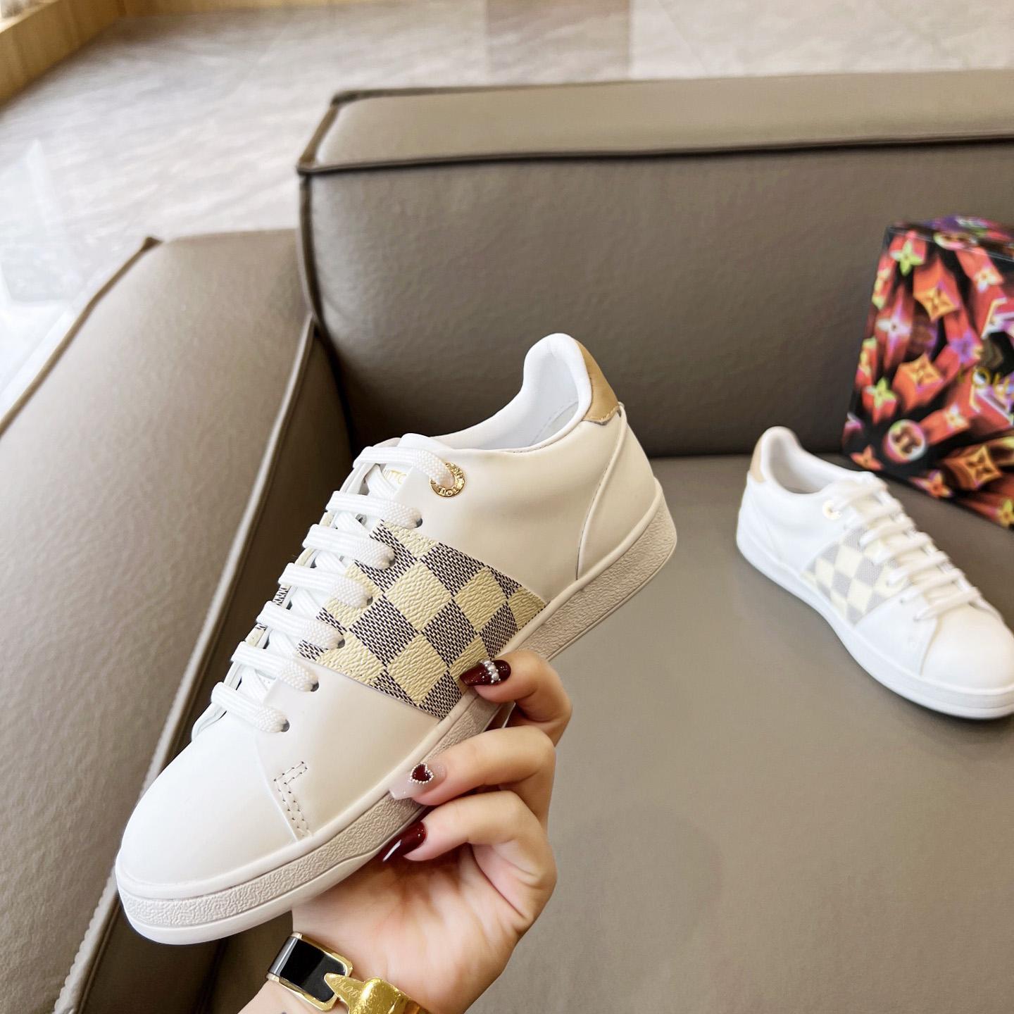 Louis Vuitton Damier Azur Front Row Sneaker - DopestKickz