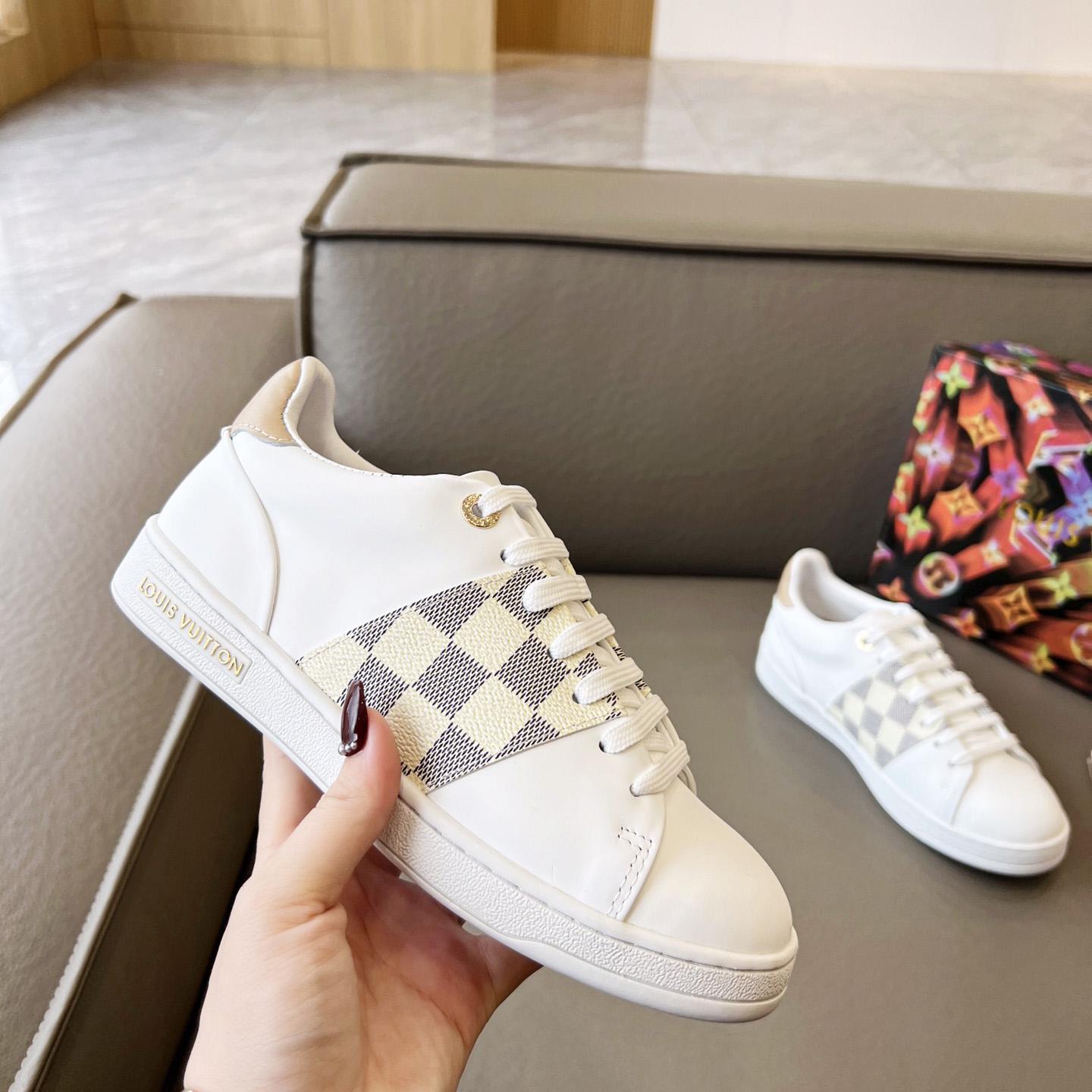 Louis Vuitton Damier Azur Front Row Sneaker - DopestKickz