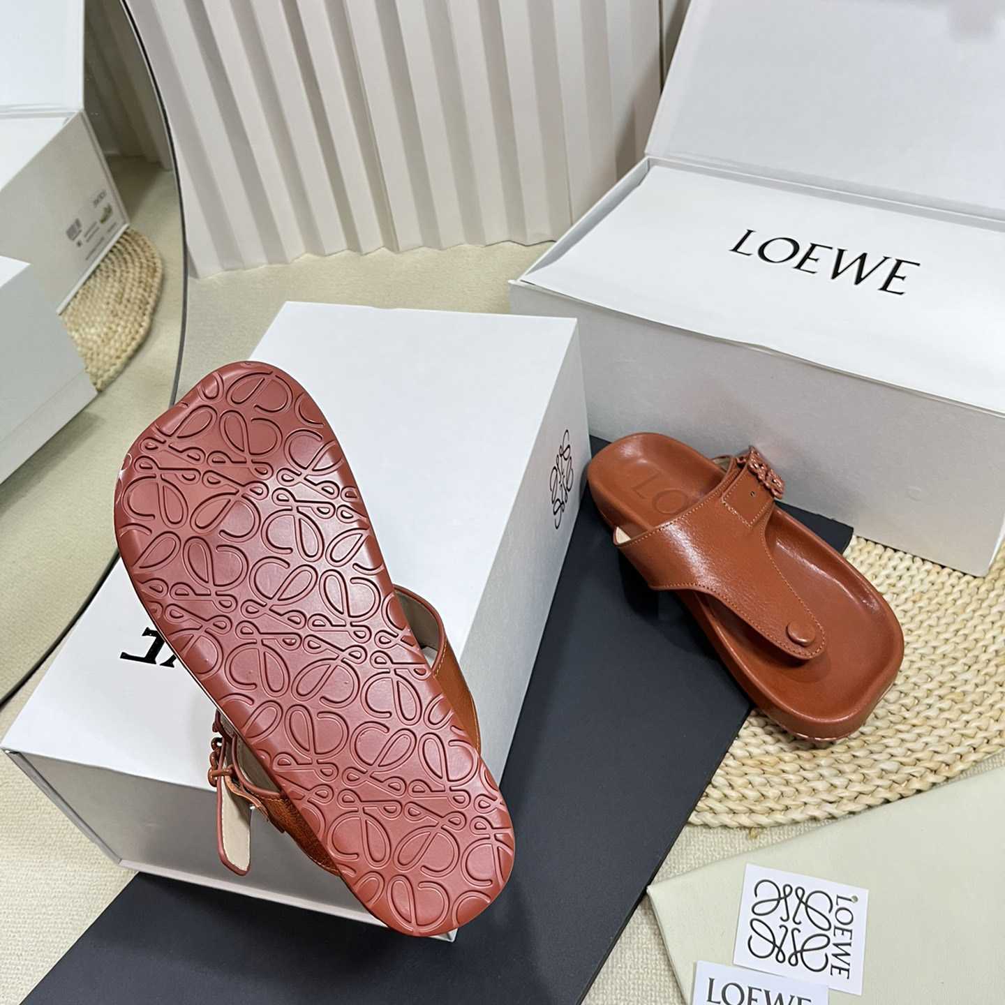 Loewe Anagram Ease Sandal In Kidskin - DopestKickz