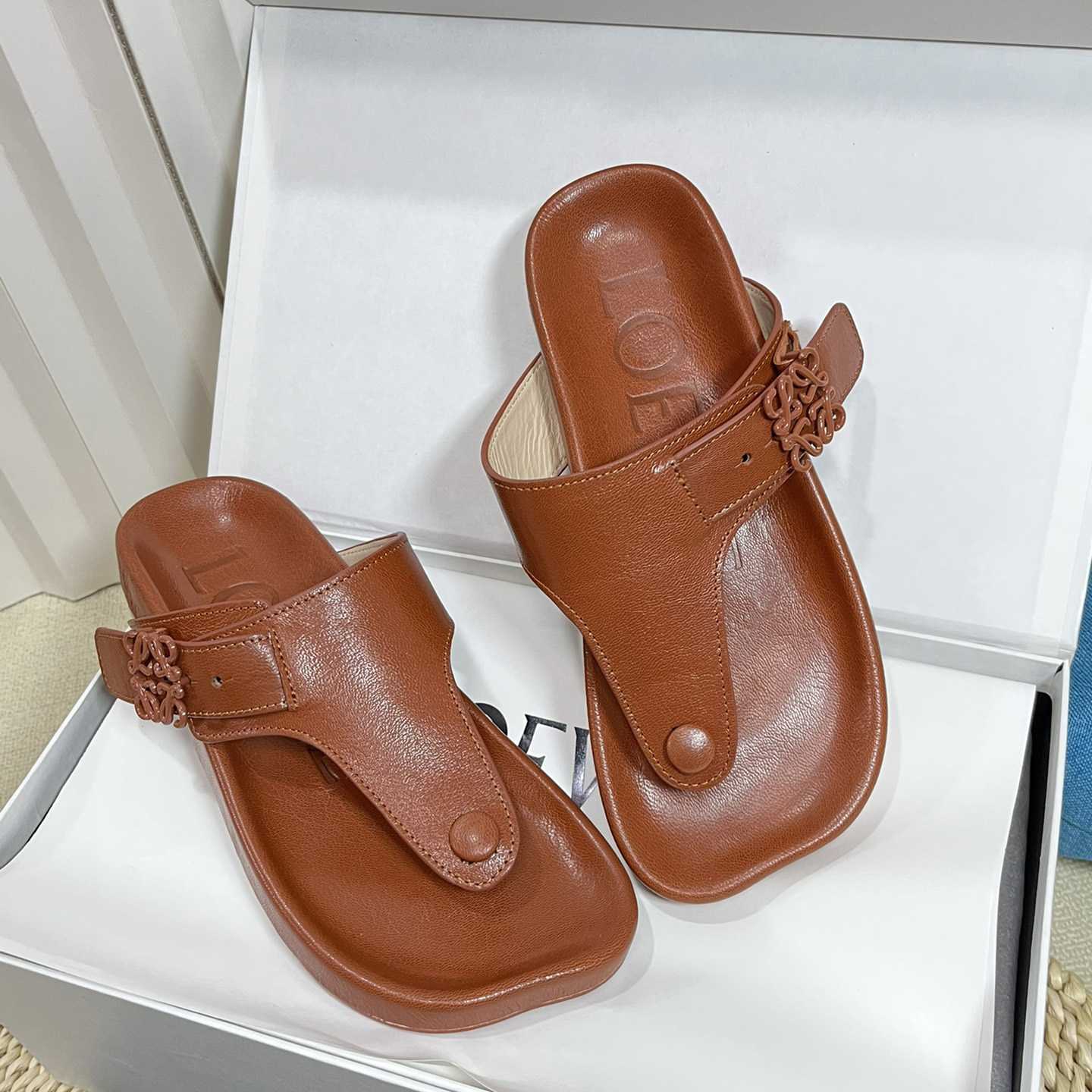 Loewe Anagram Ease Sandal In Kidskin - DopestKickz