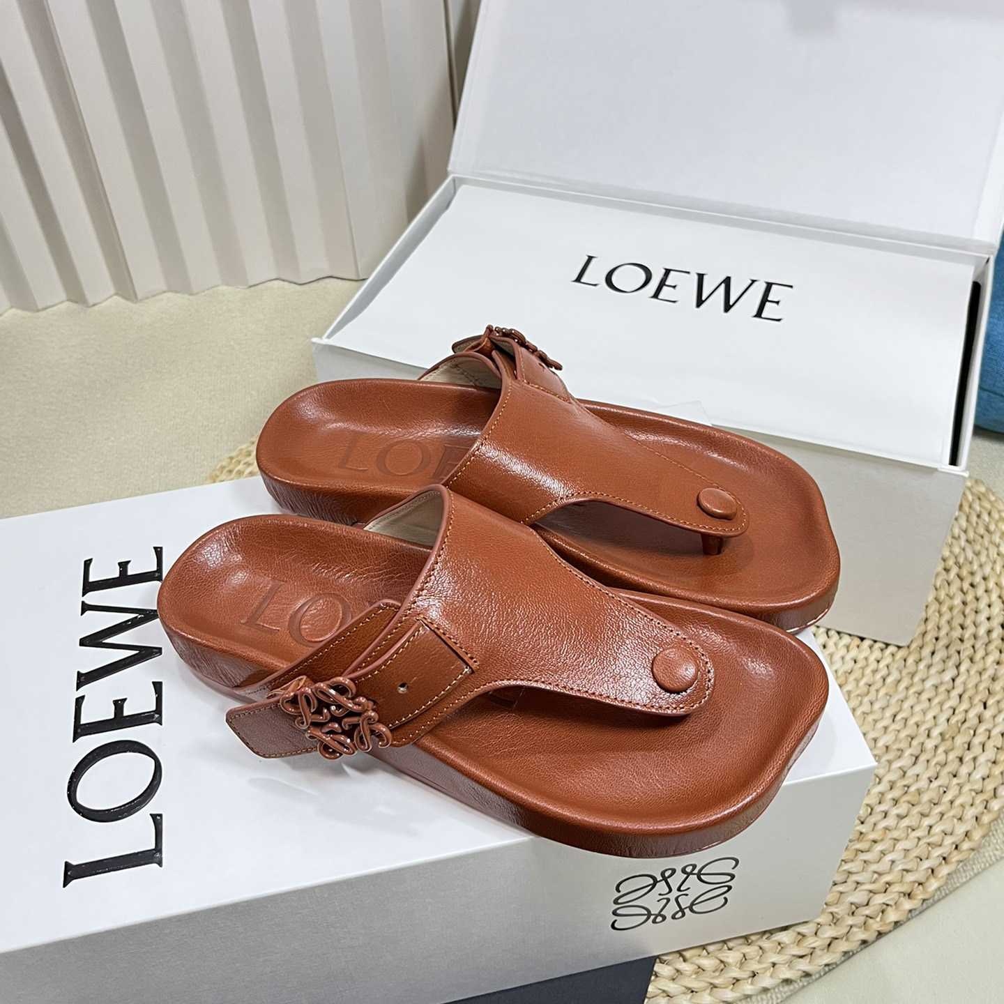Loewe Anagram Ease Sandal In Kidskin - DopestKickz