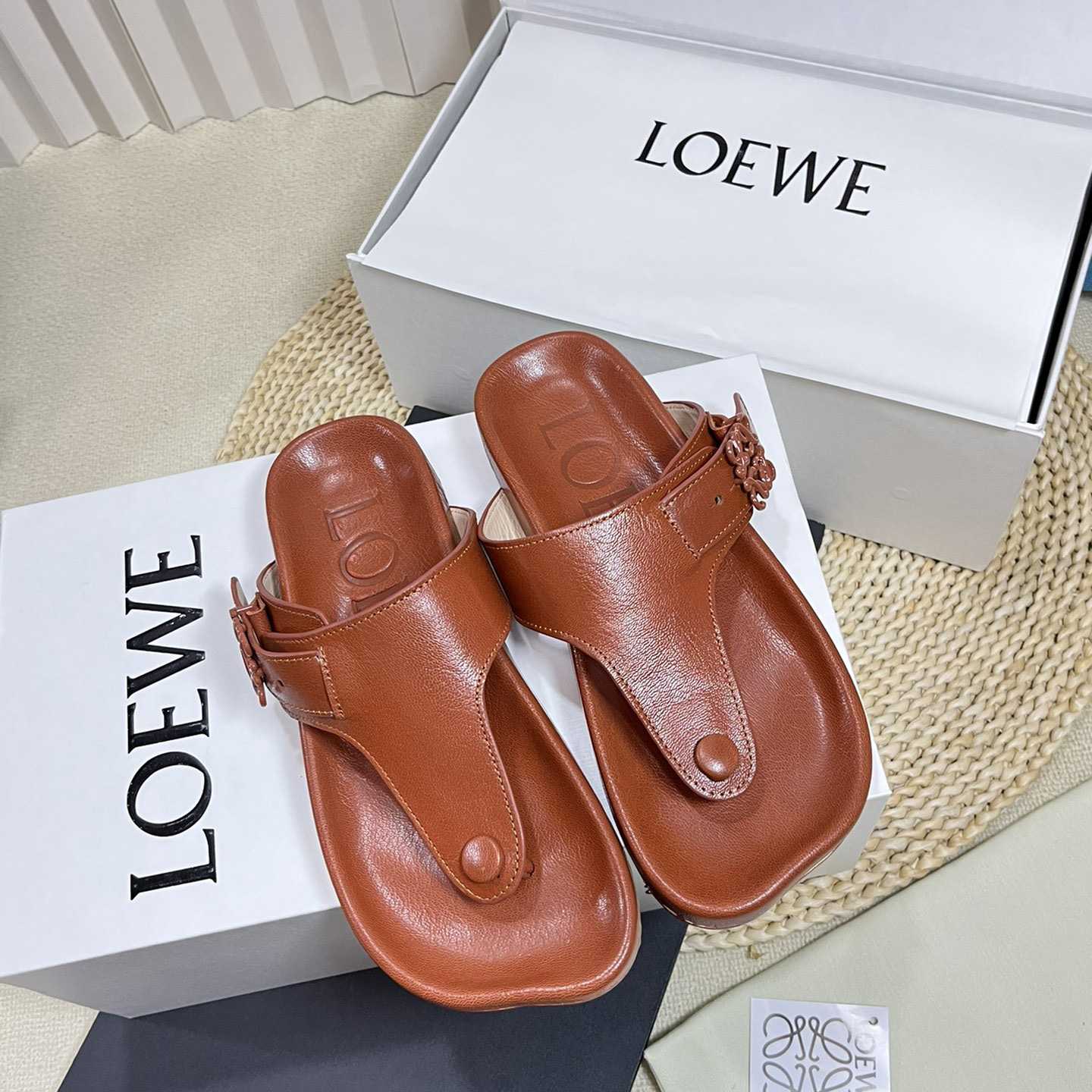 Loewe Anagram Ease Sandal In Kidskin - DopestKickz