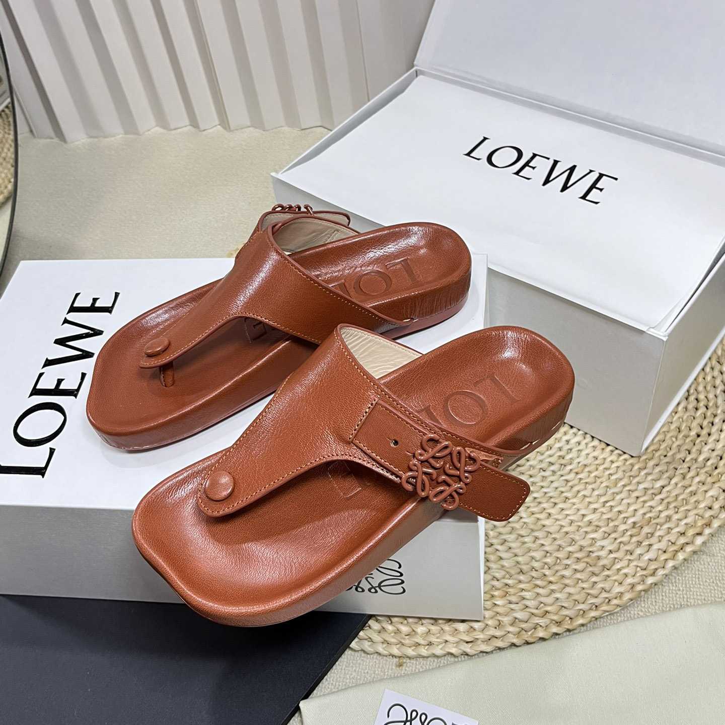 Loewe Anagram Ease Sandal In Kidskin - DopestKickz