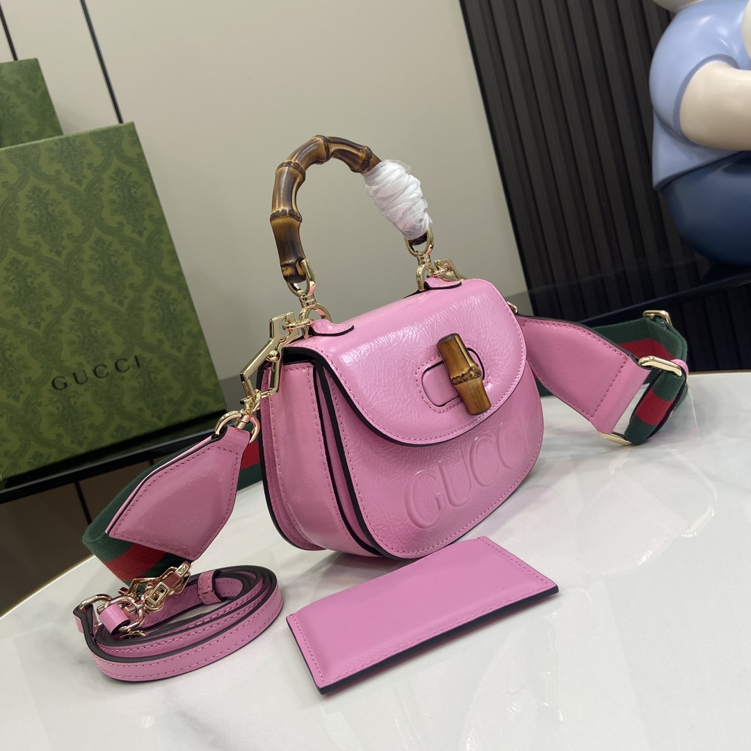 Gucci Bamboo 1947 Mini Top Handle Bag - DopestKickz