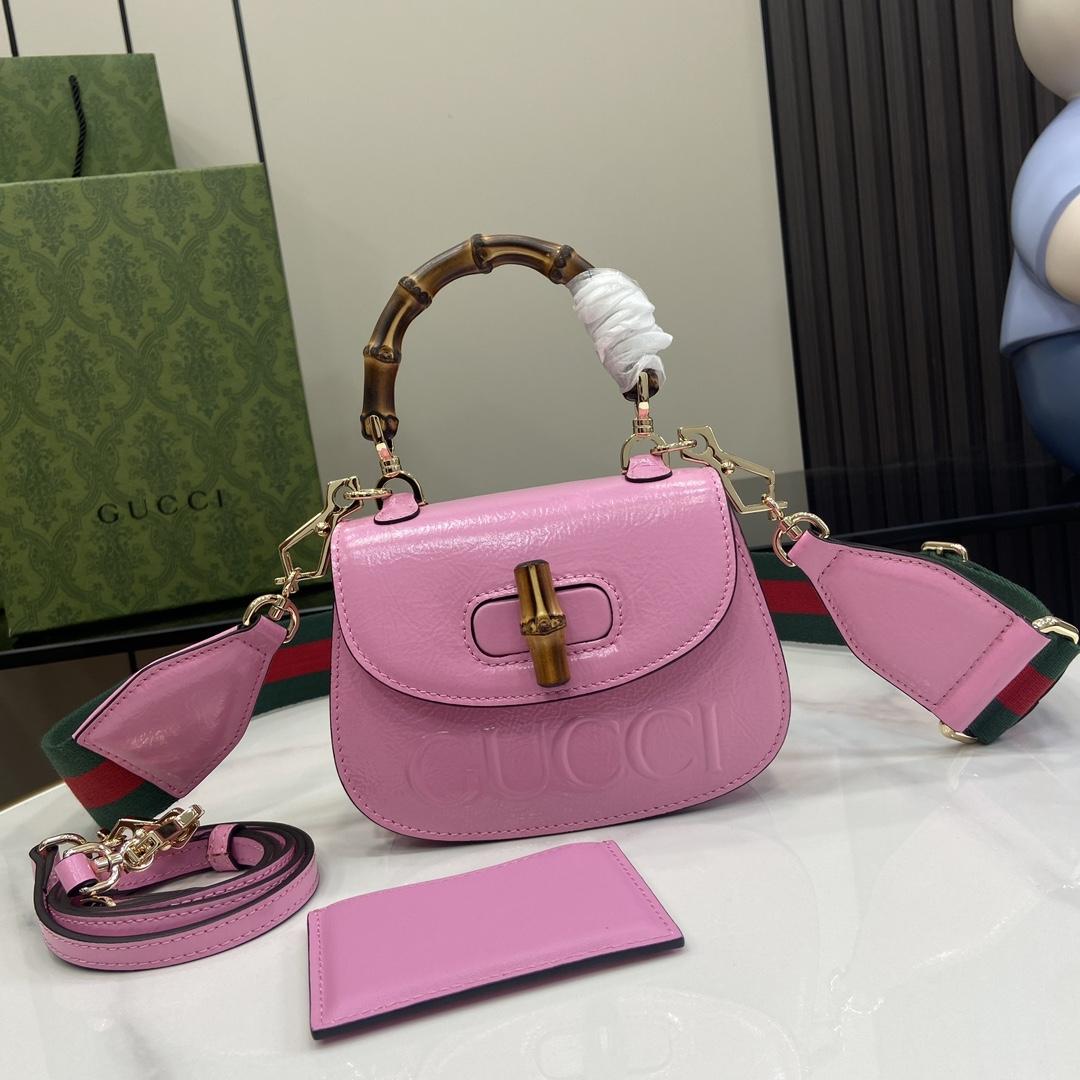 Gucci Bamboo 1947 Mini Top Handle Bag - DopestKickz