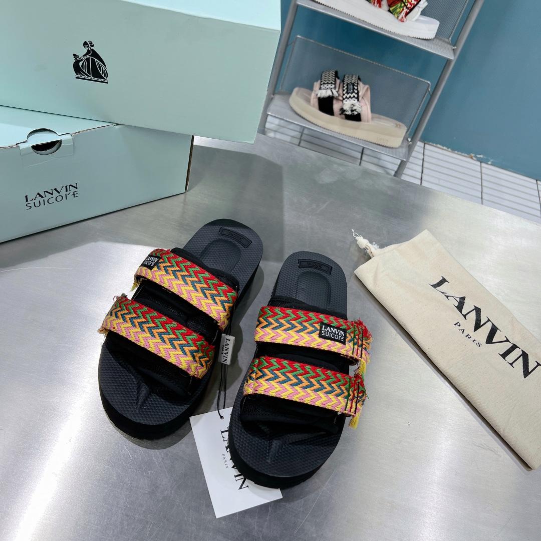Suicoke x Lanvin Curb Woven-strap Sandals - DopestKickz