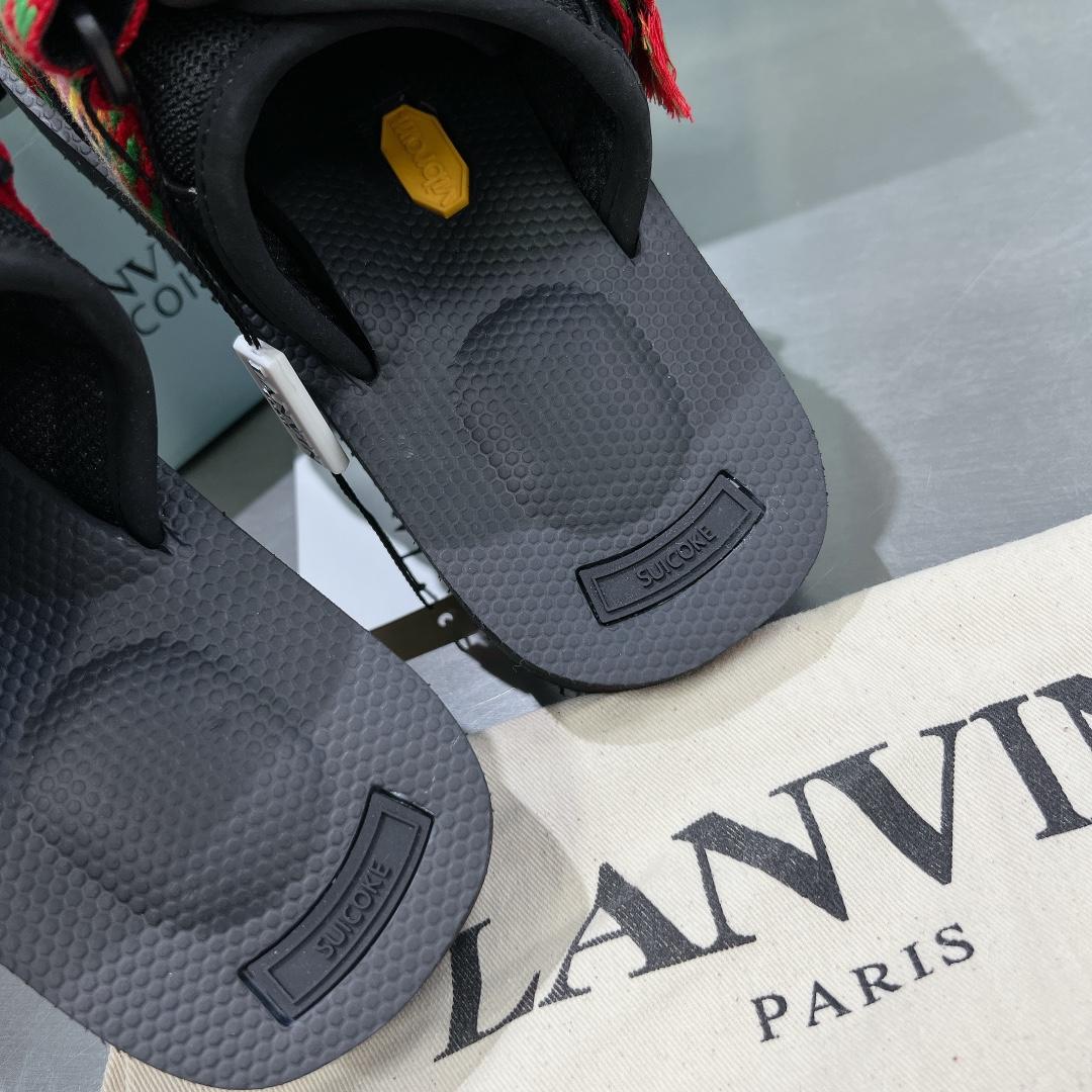 Suicoke x Lanvin Curb Woven-strap Sandals - DopestKickz