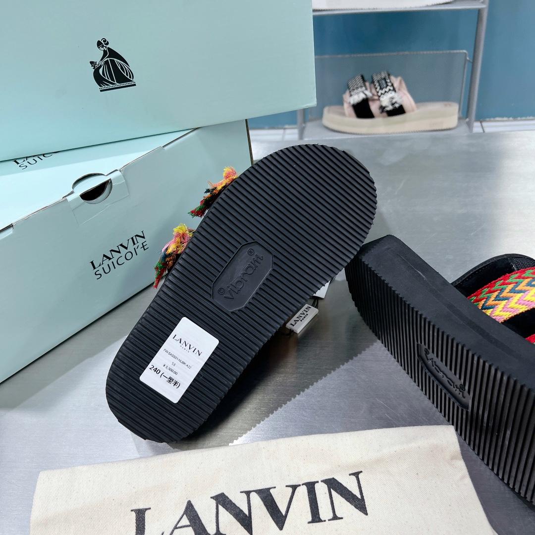 Suicoke x Lanvin Curb Woven-strap Sandals - DopestKickz