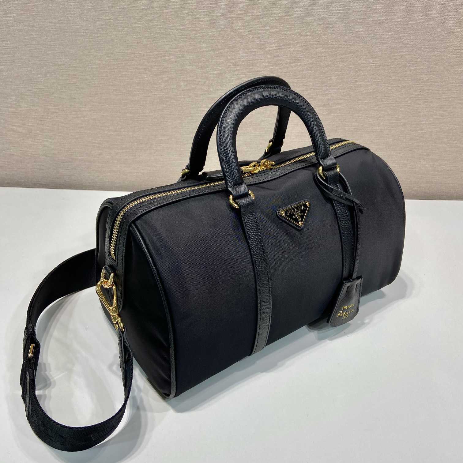 Prada Re-Edition 1978 Medium Re-Nylon And Saffiano Leather Top-handle Bag - DopestKickz