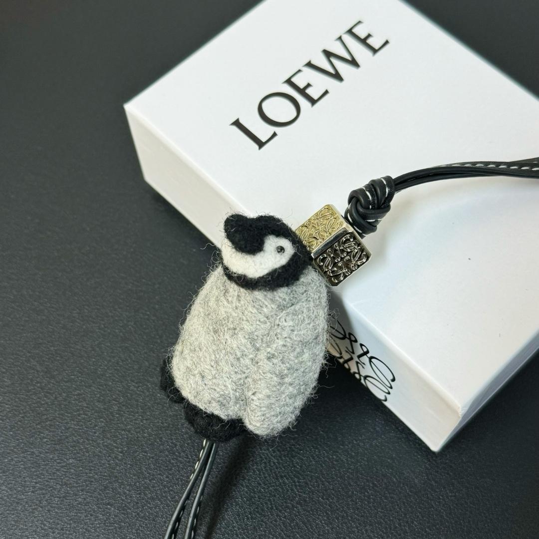 Loewe Baby Penguin Charm In Felt And Calfskin - DopestKickz