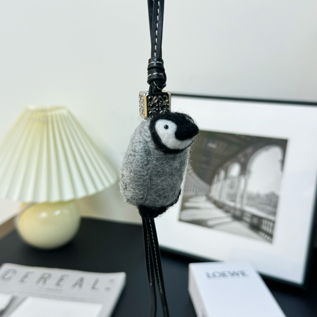 Loewe Baby Penguin Charm In Felt And Calfskin - DopestKickz