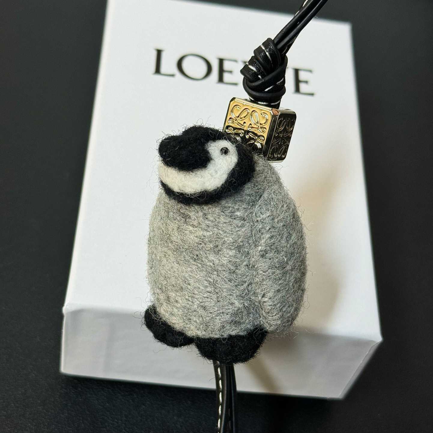 Loewe Baby Penguin Charm In Felt And Calfskin - DopestKickz
