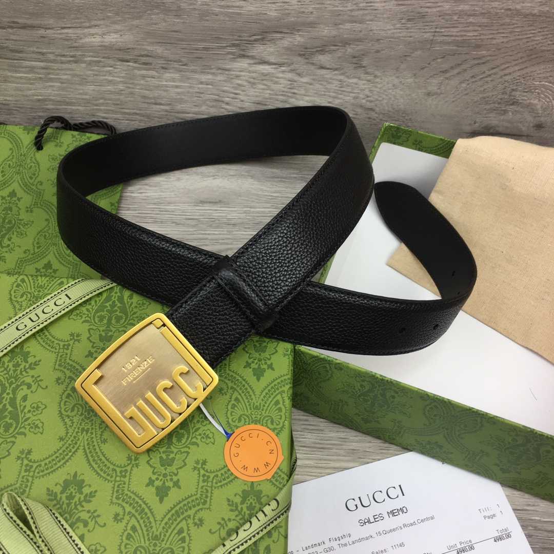Gucci Leather Belt  35mm - DopestKickz