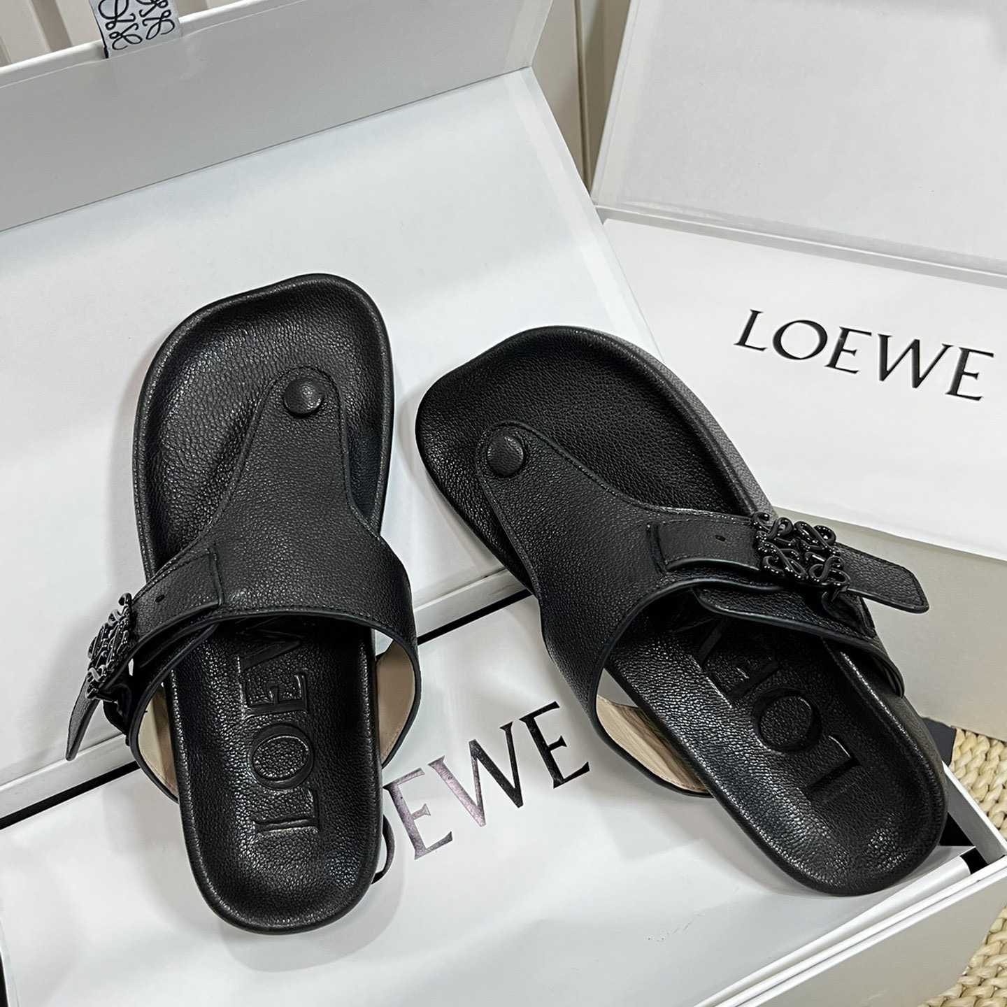 Loewe Anagram Ease Sandal In Kidskin - DopestKickz