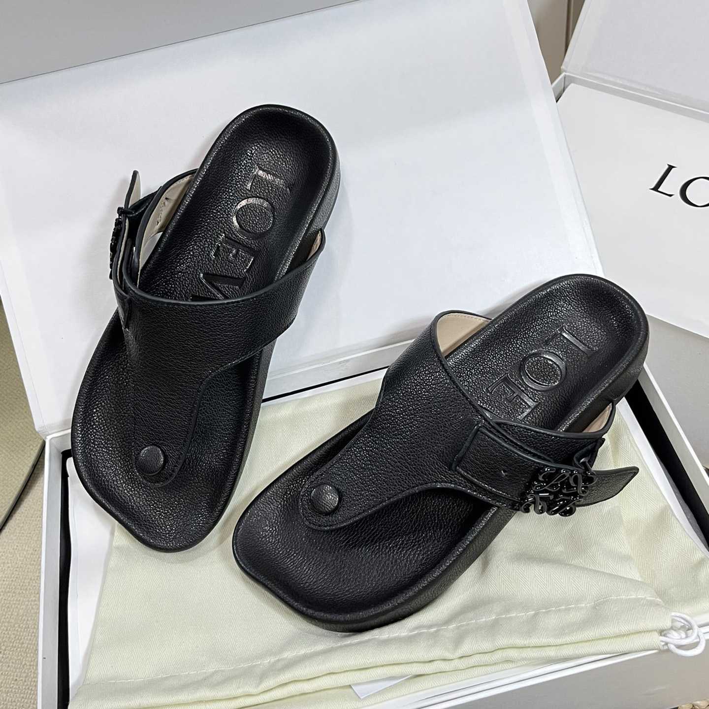 Loewe Anagram Ease Sandal In Kidskin - DopestKickz
