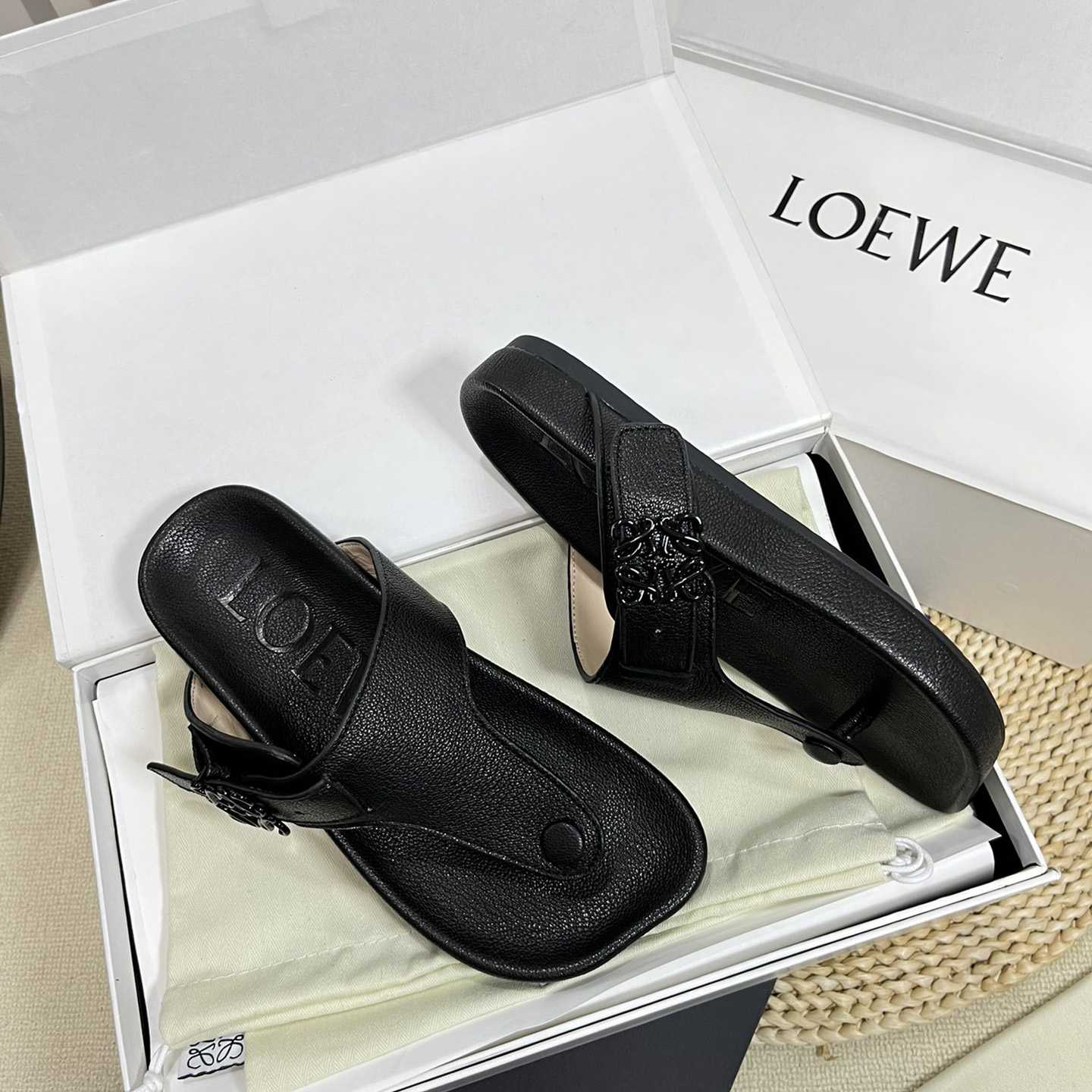 Loewe Anagram Ease Sandal In Kidskin - DopestKickz