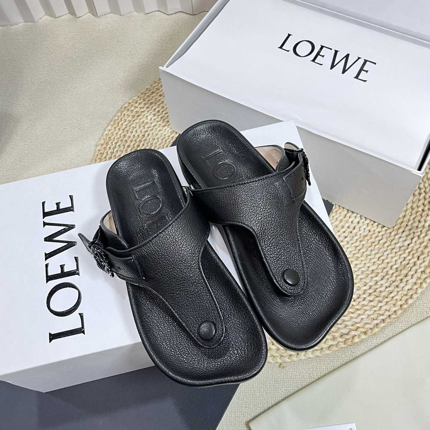 Loewe Anagram Ease Sandal In Kidskin - DopestKickz