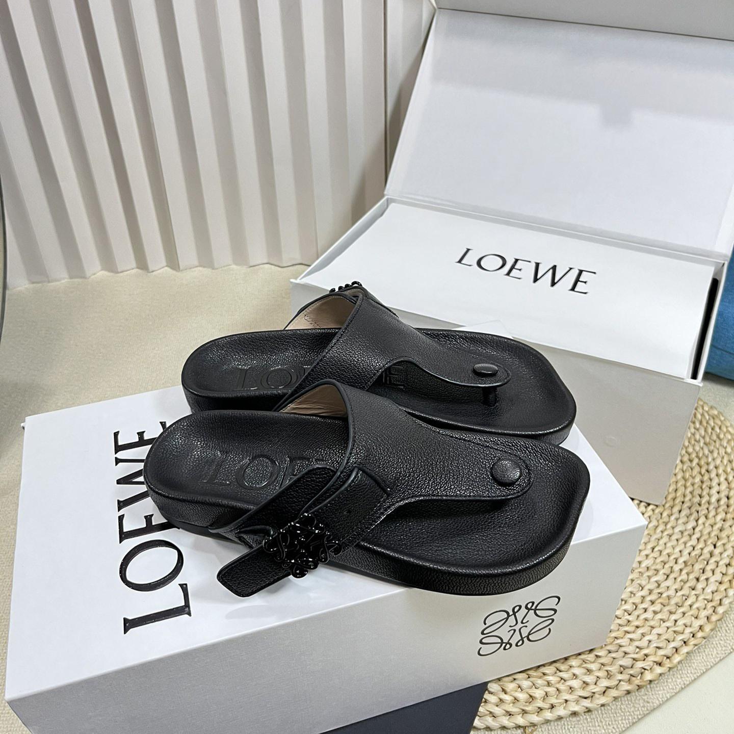 Loewe Anagram Ease Sandal In Kidskin - DopestKickz