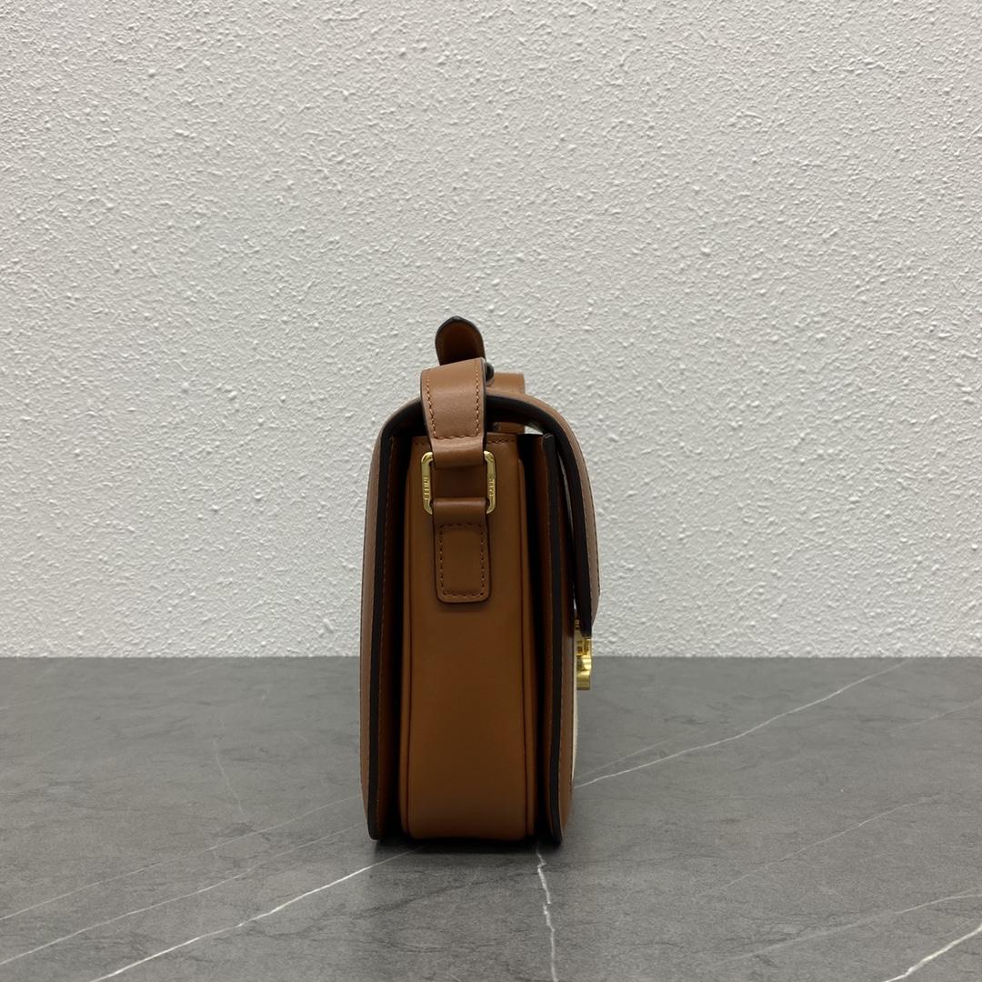 Celine Classique Triomphe Bag In Textile With Triomphe Crochet Embroidery - DopestKickz