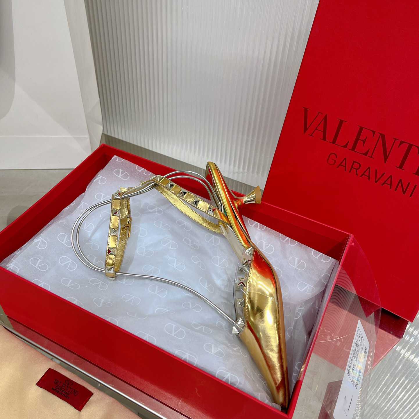 Valenti Garavani Rockstud Couture 58mm Mirrored Pumps - DopestKickz