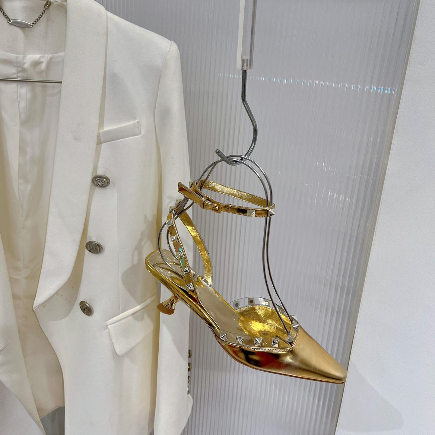 Valenti Garavani Rockstud Couture 58mm Mirrored Pumps - DopestKickz