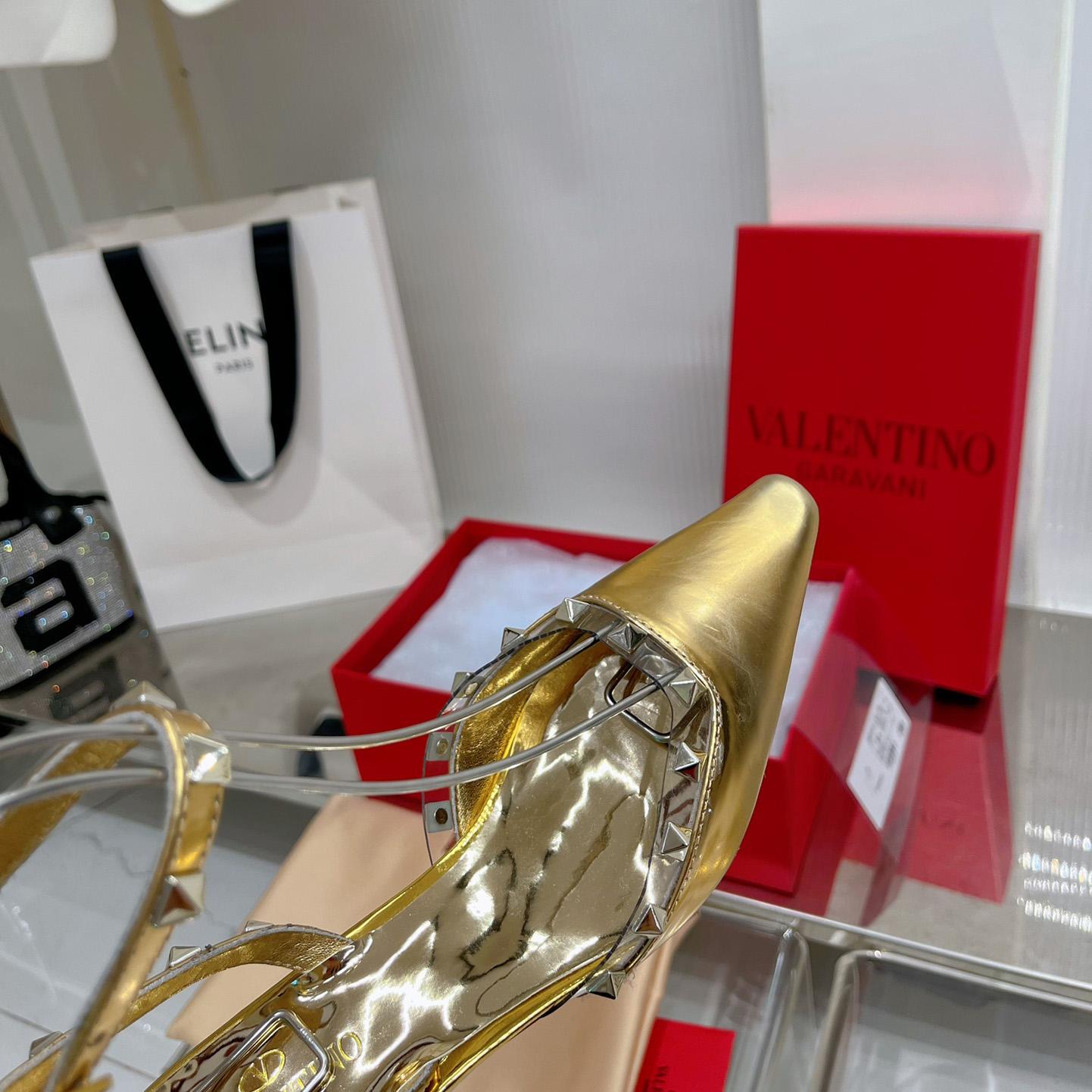 Valenti Garavani Rockstud Couture 58mm Mirrored Pumps - DopestKickz