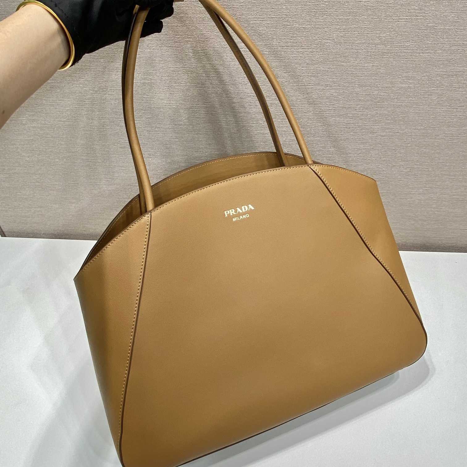 Prada Large Leather Tote Bag - DopestKickz