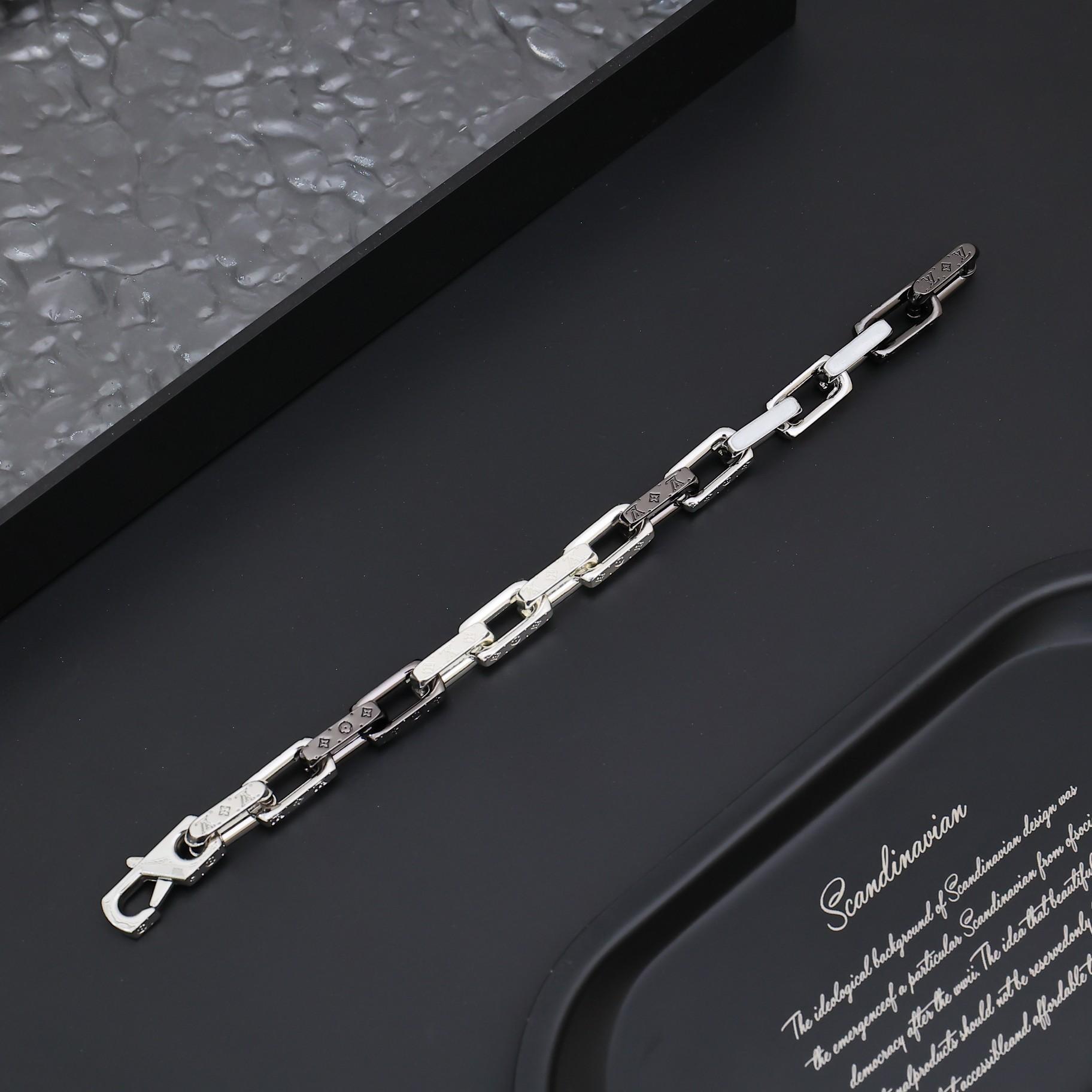 Louis Vuitton Monogram Chain Bracelet   M00686 - DopestKickz