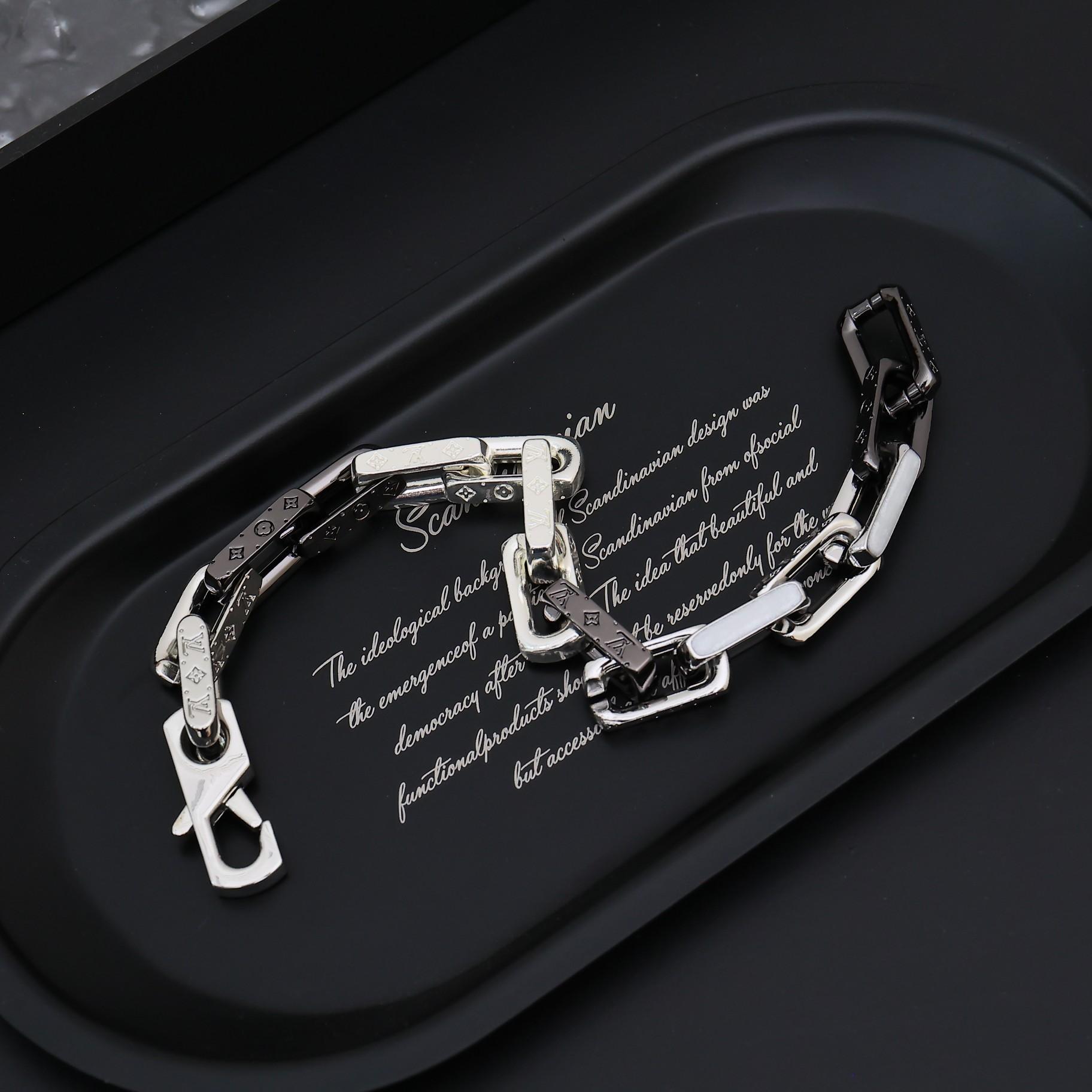 Louis Vuitton Monogram Chain Bracelet   M00686 - DopestKickz