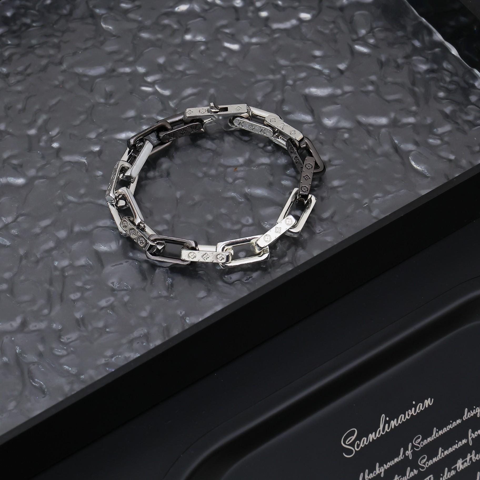 Louis Vuitton Monogram Chain Bracelet   M00686 - DopestKickz