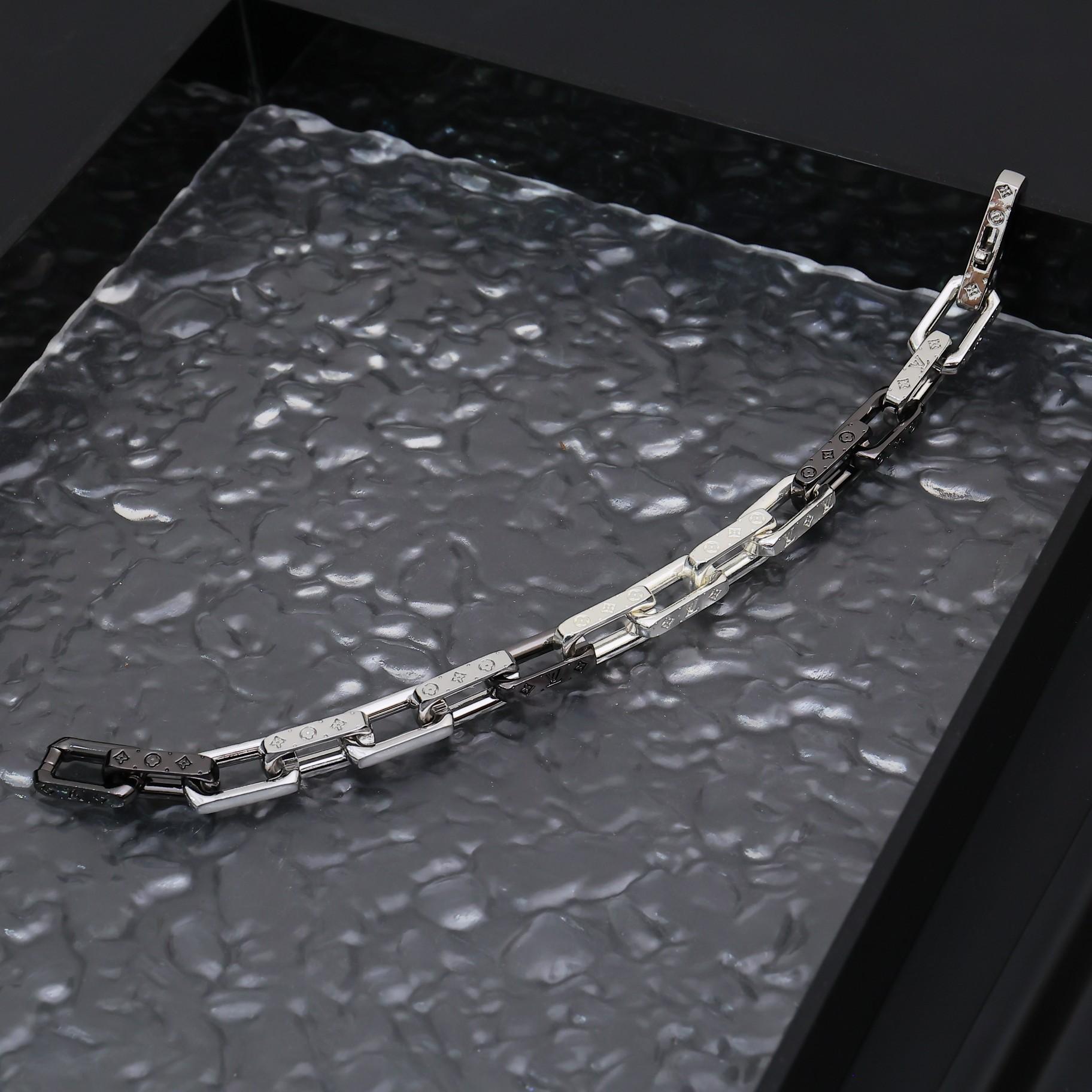 Louis Vuitton Monogram Chain Bracelet   M00686 - DopestKickz