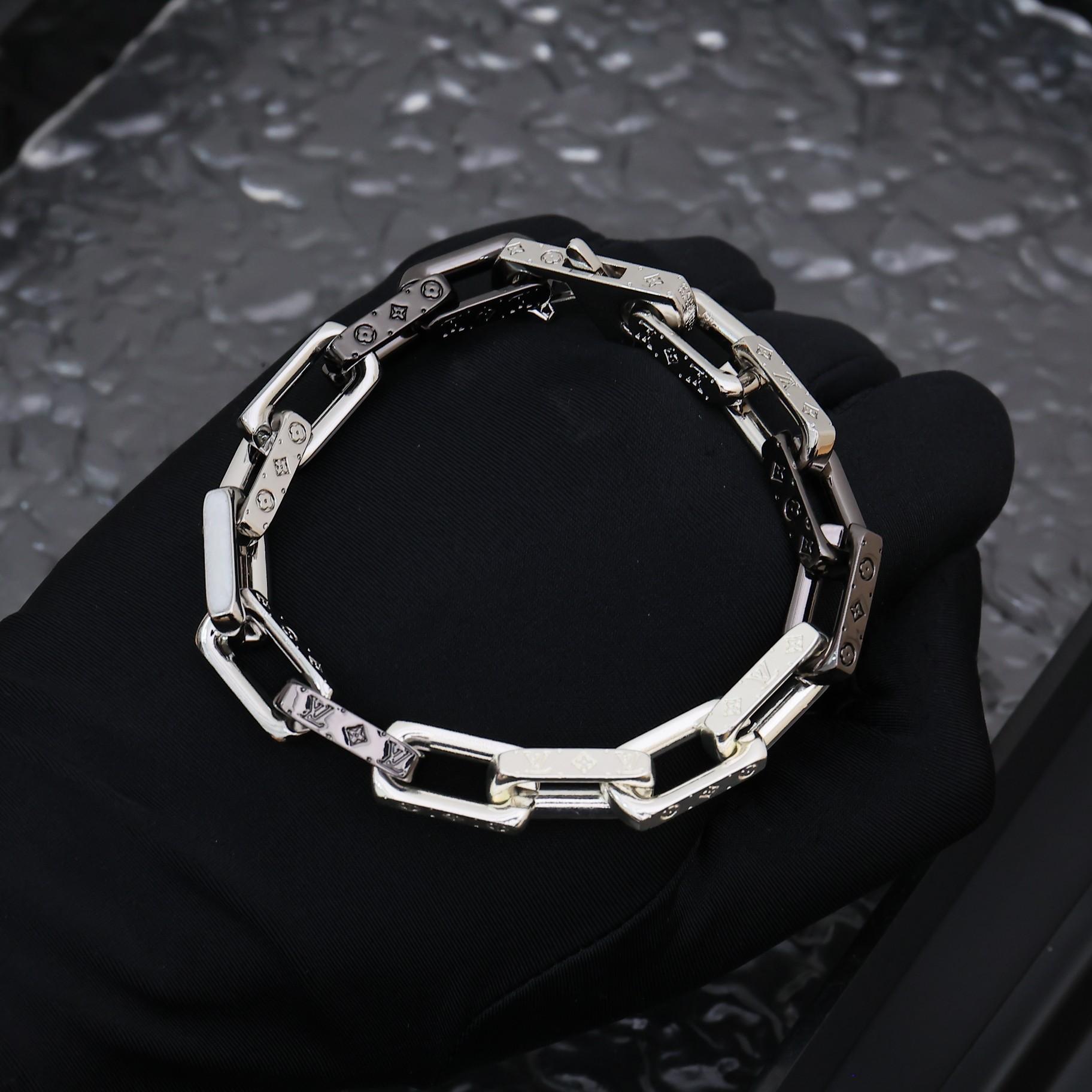 Louis Vuitton Monogram Chain Bracelet   M00686 - DopestKickz