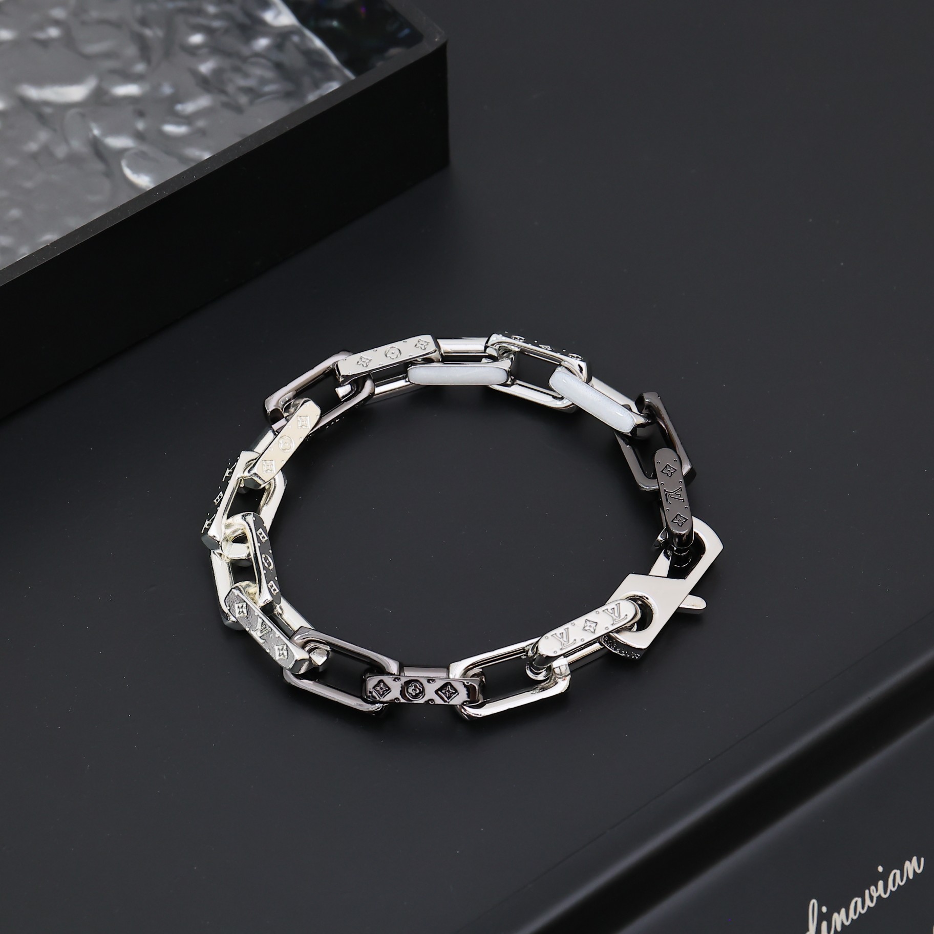 Louis Vuitton Monogram Chain Bracelet   M00686 - DopestKickz