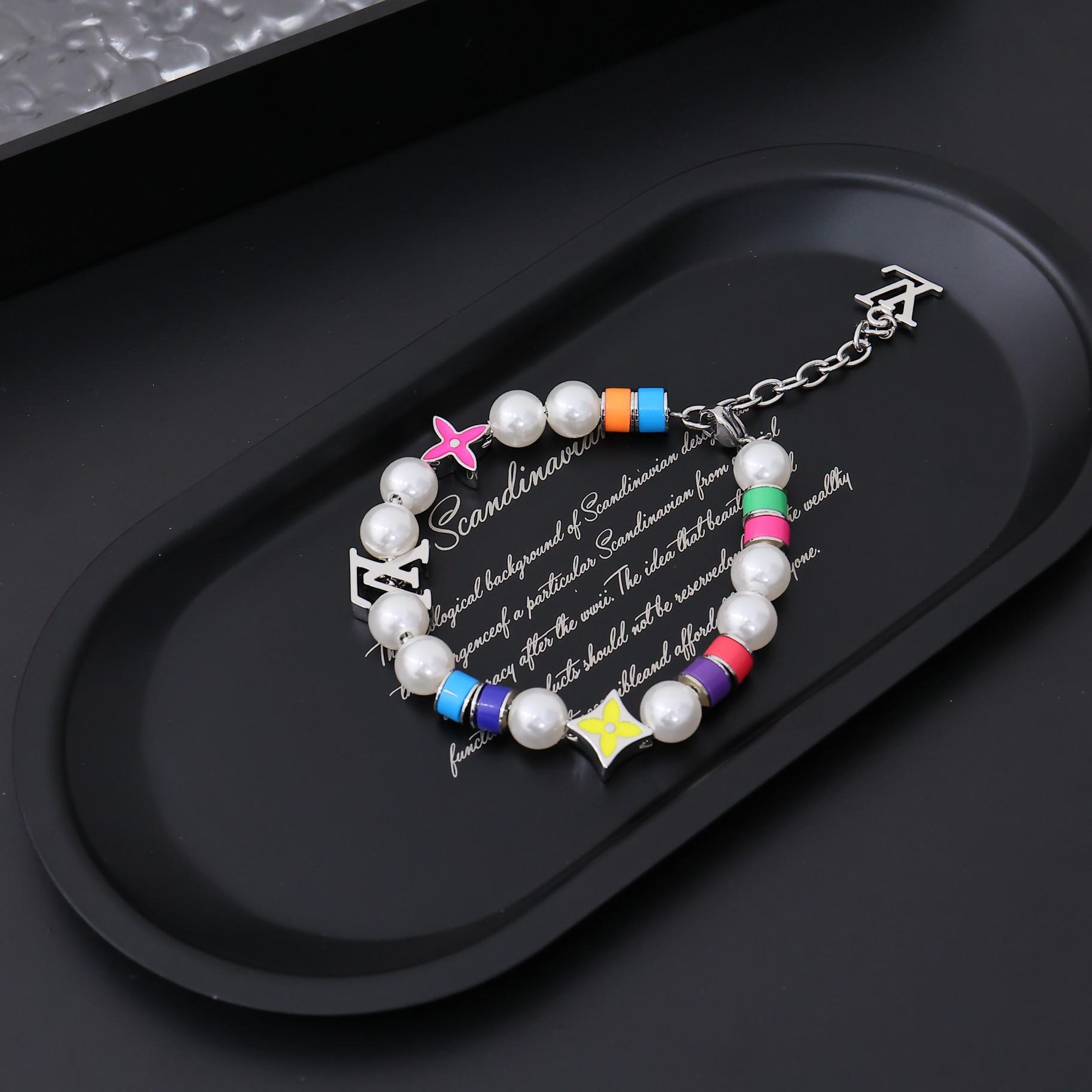 Louis Vuitton MNG Pearls Party Bracelet    M1264A - DopestKickz