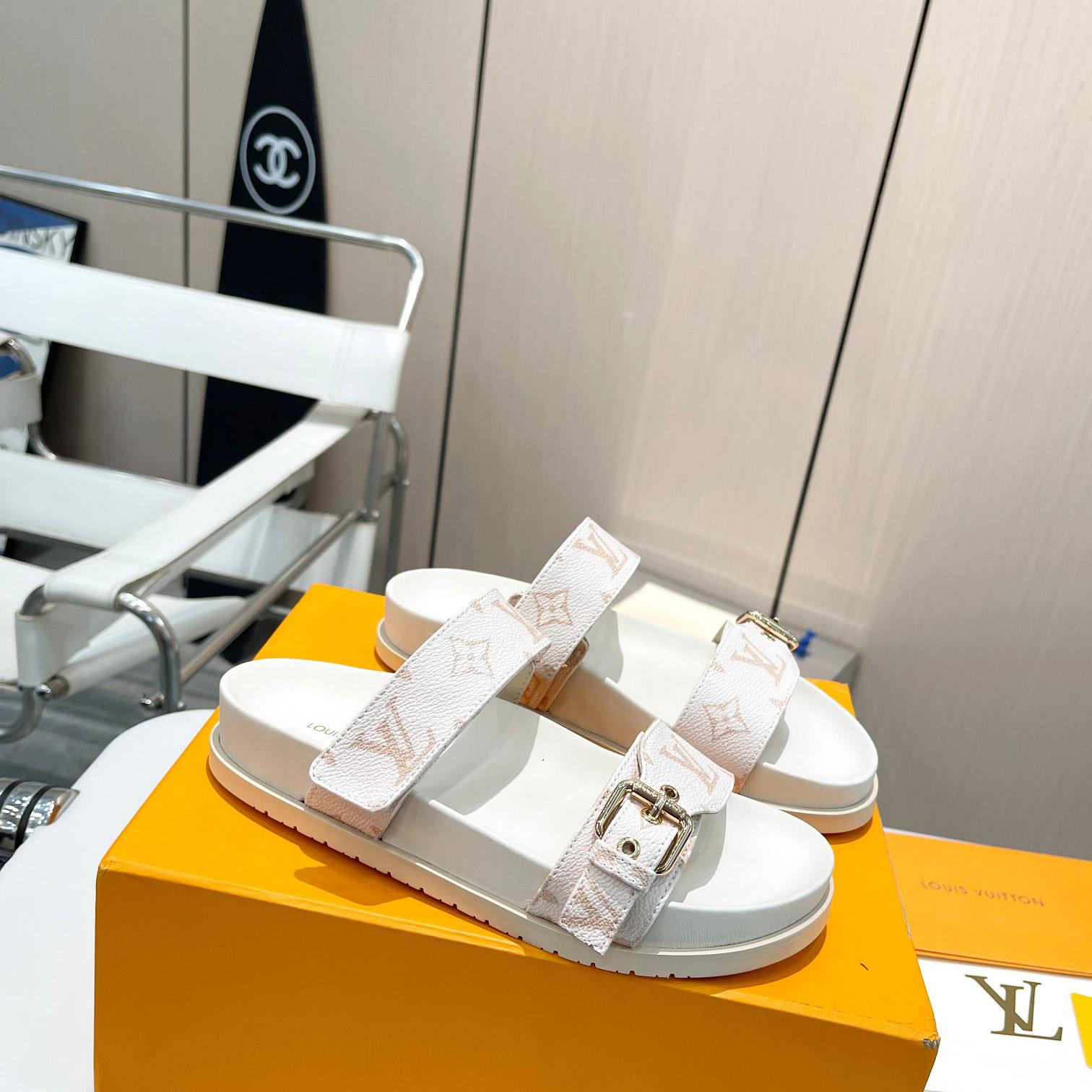 Louis Vuitton Bom Dia Flat Comfort Mule     1ACHYI - DopestKickz