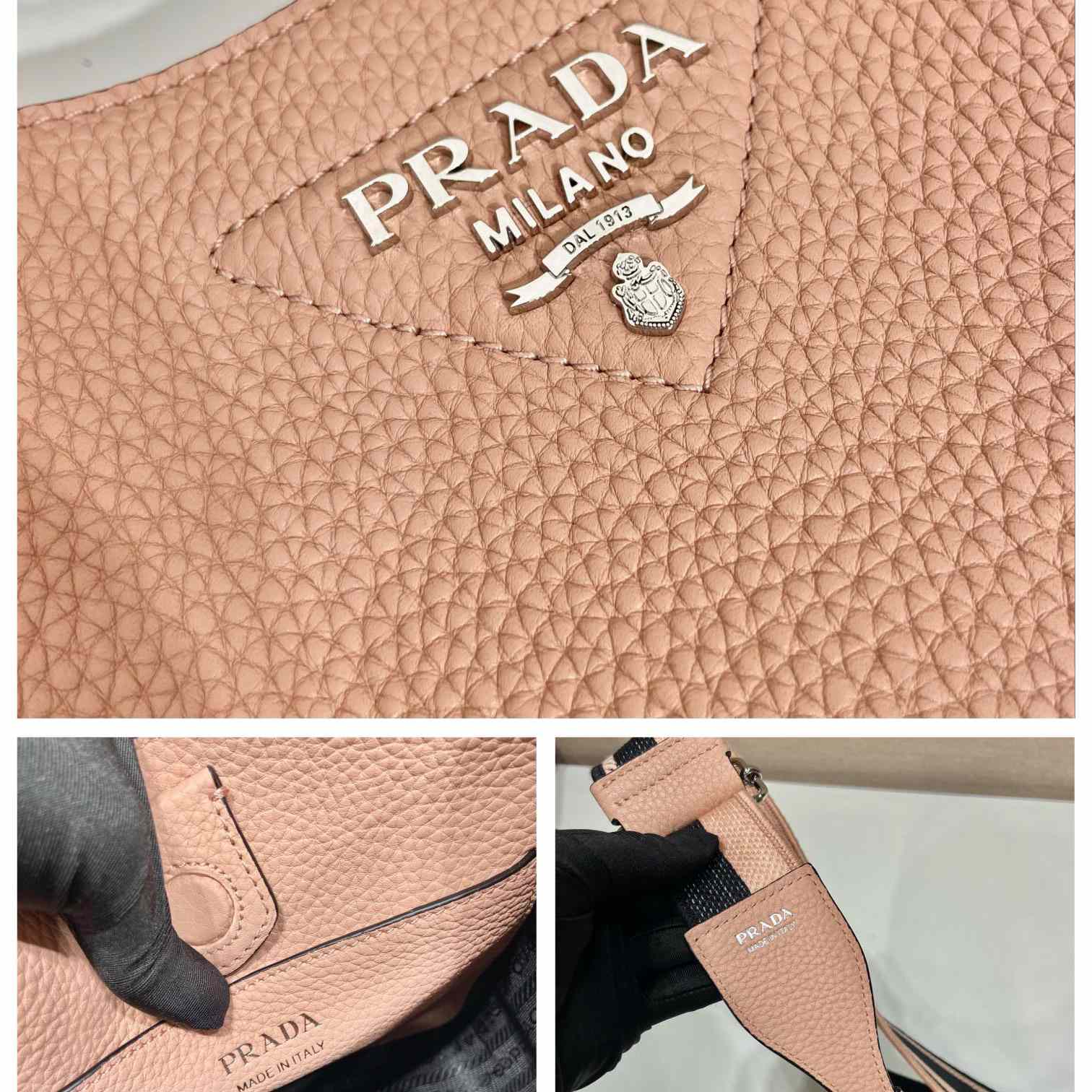 Prada Logo-Plaque Shoulder Bag   (19x20x6cm) - DopestKickz