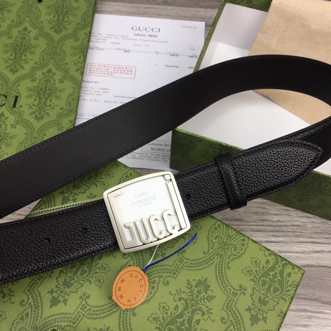 Gucci Leather Belt  35mm - DopestKickz