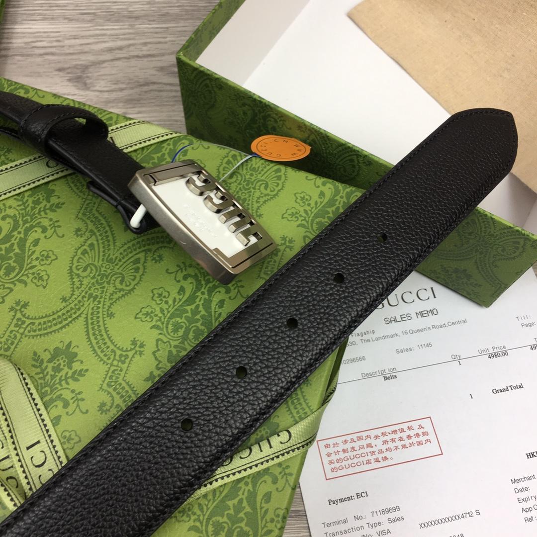 Gucci Leather Belt  35mm - DopestKickz