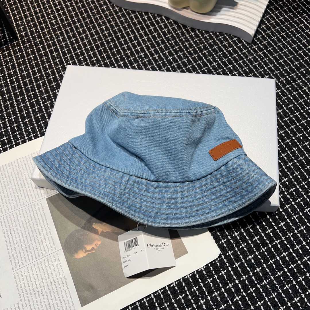 Dior Denim Bucket Hat - DopestKickz