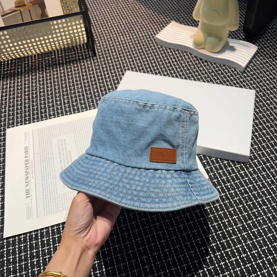 Dior Denim Bucket Hat - DopestKickz