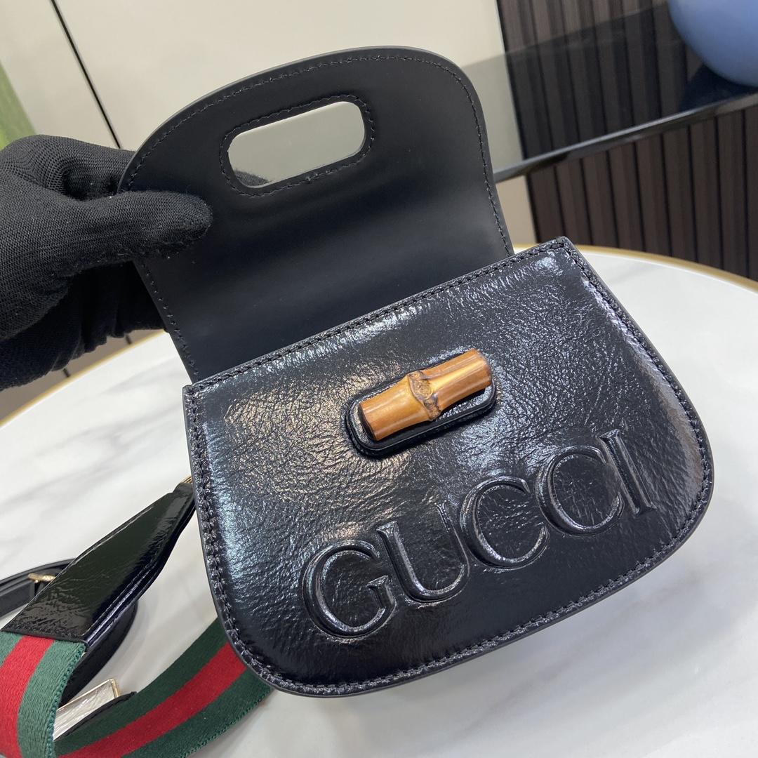 Gucci Bamboo 1947 Mini Top Handle Bag - DopestKickz