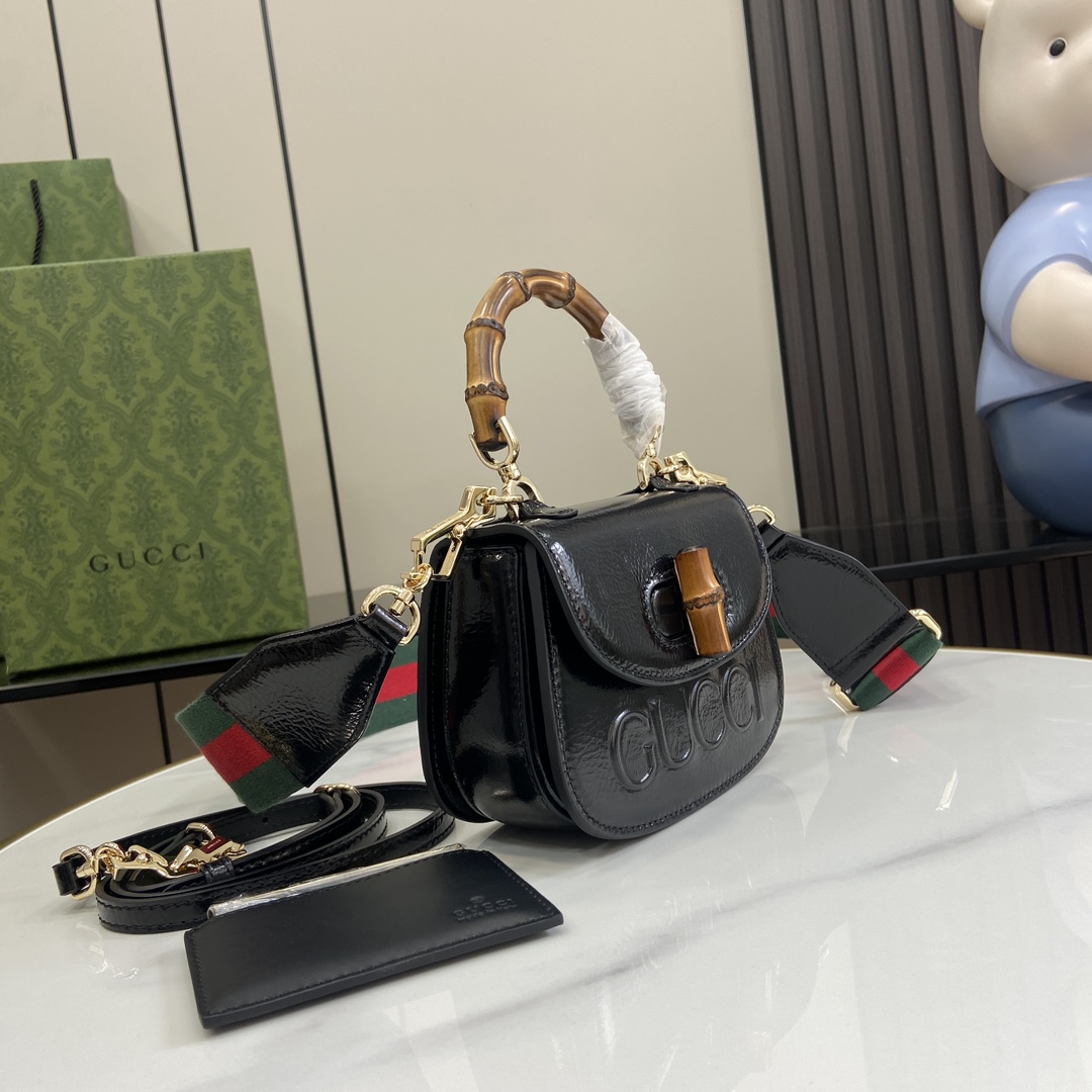 Gucci Bamboo 1947 Mini Top Handle Bag - DopestKickz