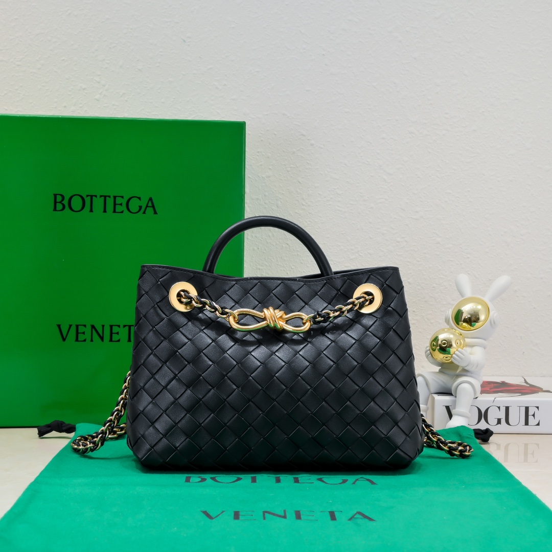Bottega Veneta Small Andiamo With Chain - DopestKickz