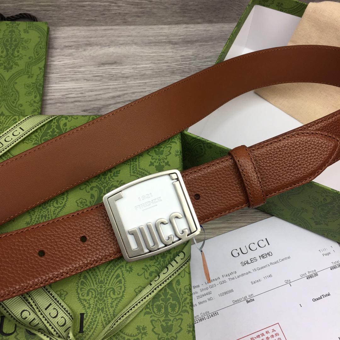 Gucci Leather Belt  35mm - DopestKickz